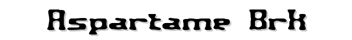 Aspartame BRK font